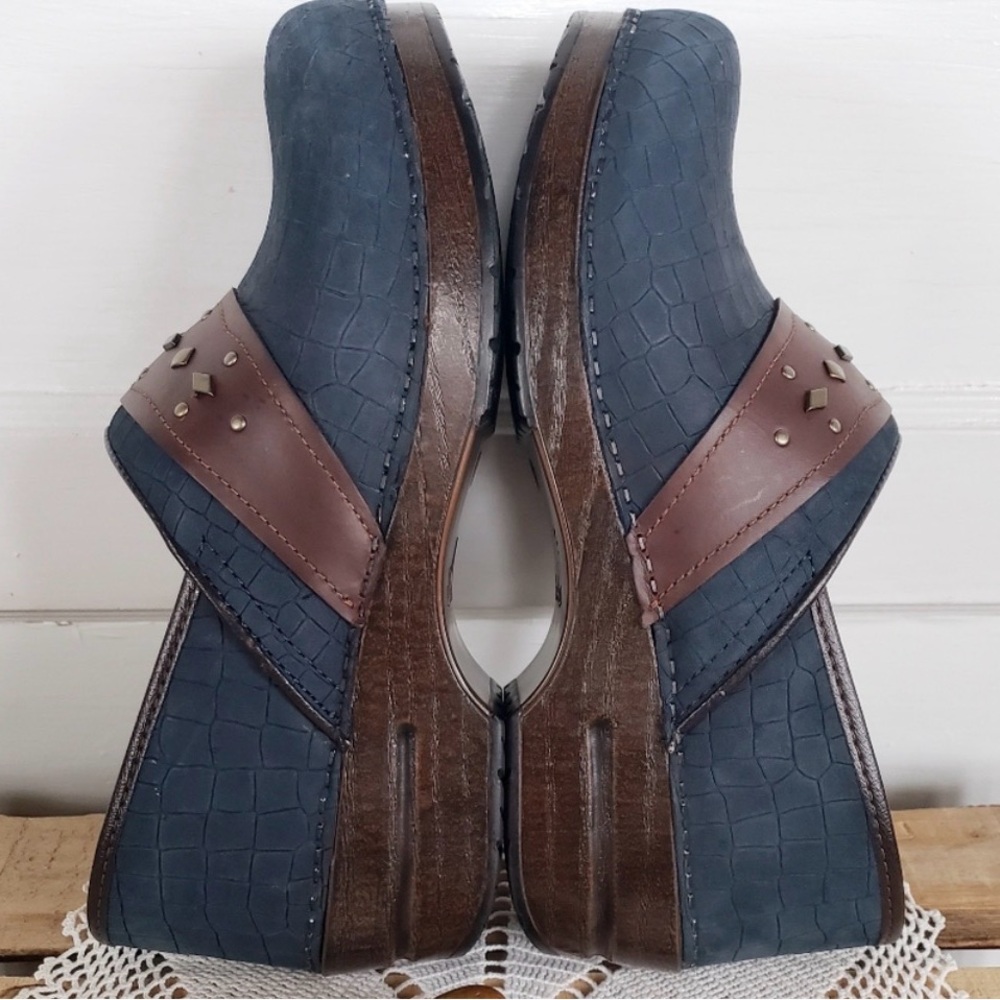 Brand new navy suede  Dansko clogs
